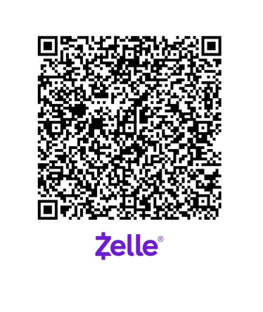 Zelle QR code - scan in your bank's app to pay KIN